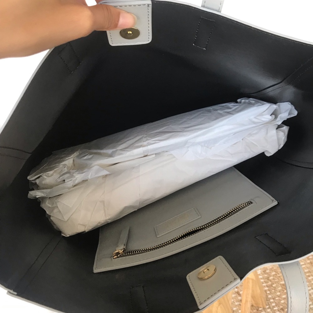 VERSACE COLLECTION SAFFIANO LEATHER BAG - Picture 4 of 5